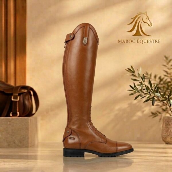 b2 (2) Bottes Équestres à Lacets Renforcées