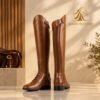 b2 (4) Bottes Équestres à Lacets Renforcées