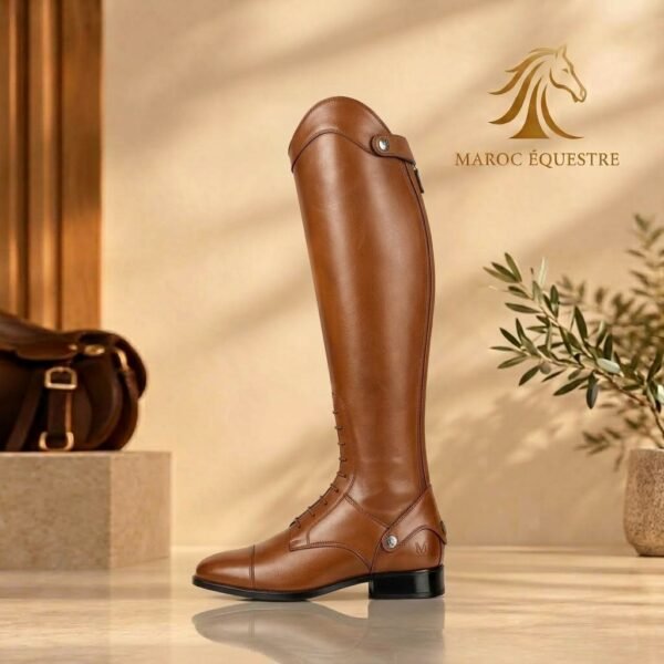 b2 (5) Bottes Équestres à Lacets Renforcées